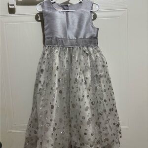 Marmellata Shimmering Silver Kids Dress